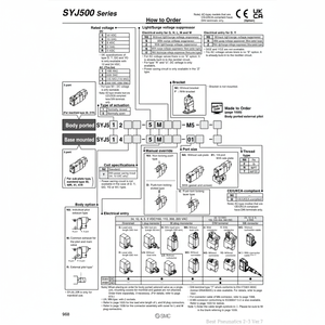 Pièces pneumatiques SYJ524-5LZE d'électrovanne pneumatique SMC - Product Image 1