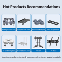 Offre Spéciale pratique Base de Machine à laver support de réfrigérateur chariot de plancher de réfrigérateur mobile support de Base réglable
