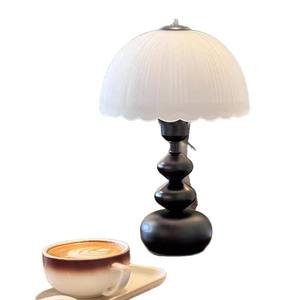 American Retro Style Table <b>Lamp</b> Vintage Wabi-sabi Cozy Gourd Night Light French Decorative Bedside Study <b>Lamp</b> for Bedroom - Product Image 1