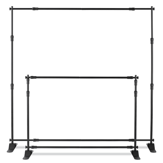 High Quality Adjustable Steel Frame Photography Backdrop Stand Customized Color Thermal Sublimation Printing for Advertising