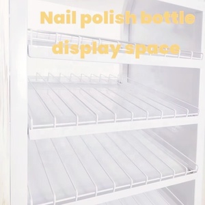 Espositore in metallo moderno personalizzato per negozio di bellezza per cosmetici smalto lucidalabbra rossetto essenziale per il corpo olio trucco - Product Image 2