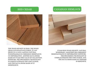 Tùy Chỉnh 9KW Điện Ngoài Trời Hồng Ngoại Xa Rắn Hemlock Gỗ Lò Tắm Hơi Máy Phát Điện Luồng Không Khí Hệ Thống Bánh Xe 2KW Tùy Chọn - Product Image 3