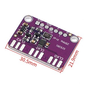 Générateur de signal Si5351, module de sortie de fréquence à onde carrée 30,5 mm x 21,9 mm - Product Image 1