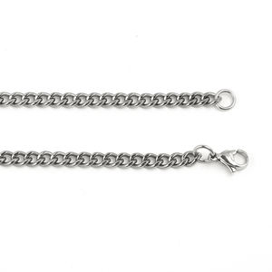 Cadena de bicicleta de titanio de 5mm de ancho, pulsera TIZTI, collar, cadena colgante con cierre de langosta de acero inoxidable, joyería para hombres - Product Image 6