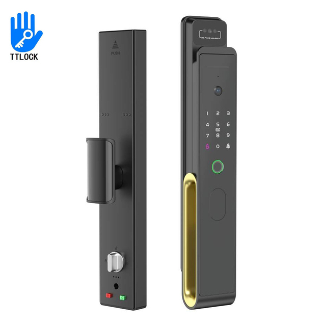 Digital Electronic 3d Face Recognition Smart Fingerprint Locks TTLOCK APP Fully Automatic Facial Recognition Smart Door Lock