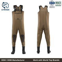 Waders de pêche à la mouche en néoprène haute densité 4 mm, imperméables, confortables, pour la chasse au canard, résistants à la pluie, pour adultes