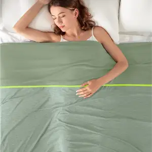 Keep Adults Cool for Hot Sleepers Ultra-Cool Streak Style Lightweight Nature Summer Cooling Blanket for Bed