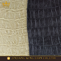 Simili cuir de crocodile gaufré de haute qualité, tissu PU imperméable pour la fabrication de chaussures, l'artisanat, les vêtements, les sacs décoratifs de golf, les canapés