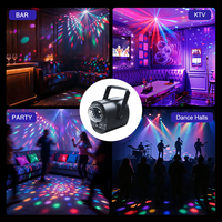 Lumière laser portable rouge, verte et rose 3 en 1, installation facile, ABS + alliage d'aluminium, 9W, 110V, 240V, KTV, fête à domicile, DJ, bar, lumière de scène