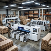 Sierra de Panel Horizontal CNC Automática de Alta Eficiencia, Alta Precisión 0.1mm, 16.5kW, 380V, 2300MM, Cuchilla de 400mm, Máquina para Madera, MDF y ACP