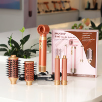 Styler multifonction 5 en 1 pour salon, brosse sèche-cheveux à chauffage rapide, fer à boucler, lisseur, outils de coiffage