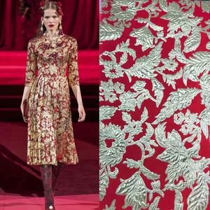 132gsm 20yds quantité minimale de commande Automne Femmes Fantaisie <span class=keywords><strong>Tissu</strong></span> Dobby <span class=keywords><strong>Tissu</strong></span> Métallique Brocade <span class=keywords><strong>Tissu</strong></span> - Product Image 2