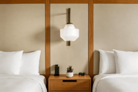 Meubles de hôtel Fairfield by Marriott : canapé, table, chaise