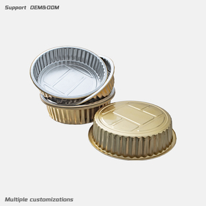 Barquette alimentaire jetable ronde en <span class=keywords><strong>aluminium</strong></span> pour plats à emporter et restaurants, directement de l'usine - Product Image 1