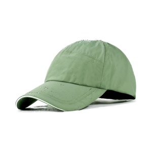 Custom <b>Waterproof</b> Baseball Sport <b>Caps</b> 6 Panel Outdoor Sport Hat PVC Leather Embroidery Logo Adjustable <b>Caps</b> for Men - Product Image 1