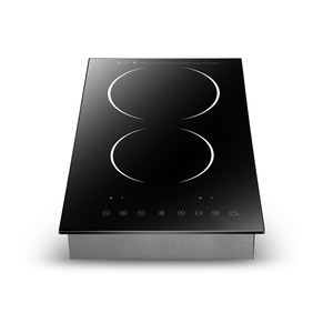 Encimera <span class=keywords><strong>de</strong></span> cerámica personalizada <span class=keywords><strong>de</strong></span> la mejor calidad al por mayor, Cocina eléctrica <span class=keywords><strong>de</strong></span> vidrio negro <span class=keywords><strong>de</strong></span> 2 Hornillas, Cocina <span class=keywords><strong>de</strong></span> Inducción para uso en fiestas en casa - Product Image 2