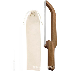 Wooden <b>Bread</b> <b>Knife</b> Stainless Steel Blade Household Slicing <b>Knife</b> For <b>Bread</b> Cutting - Product Image 3