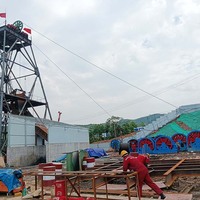 Tête de puits de mine en acier haute résistance pour la construction de puits verticaux, taille personnalisable