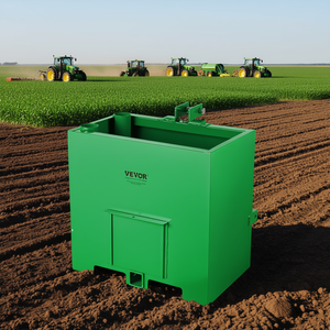 Boîte de ballast pour tracteur Vevor, catégorie 1 à 3 points, en acier épaissi vert, haute sécurité pour usage agricole - Product Image 2
