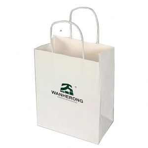 Bolsas de Papel para Compras con Logotipo Personalizado al por Mayor, Bolsas de Papel Kraft Marrón y Blanco con Asas e Impresión de su Propio Logotipo - Product Image 6