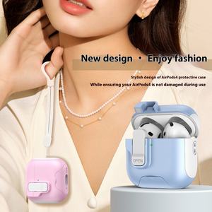 Funda elástica de <span class=keywords><strong>segunda</strong></span> generación para Apple Pro, funda protectora con soporte para <span class=keywords><strong>AirPods</strong></span> 4 y <span class=keywords><strong>AirPods</strong></span> Pro 2, accesorios para auriculares - Product Image 3