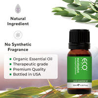 Huile Essentielle d'Eucalyptus Purifiante et Rafraîchissante pour Diffuseur d'Air Ambiant, Soin Peau et Cheveux, Huiles Essentielles Biologiques OEM ODM