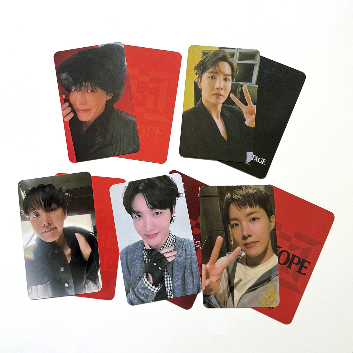 4/5pcs/set KPOP J-HOPE Hope on the Stage World Tour Selfie Cards