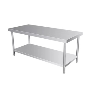 Mesa <span class=keywords><strong>DE</strong></span> <span class=keywords><strong>TRABAJO</strong></span> multifunción <span class=keywords><strong>de</strong></span> acero inoxidable 304/201 <span class=keywords><strong>de</strong></span> alta calidad con pies ajustables para la preparación <span class=keywords><strong>de</strong></span> la cocina del restaurante - Product Image 2