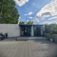 Maison préfabriquée de 3 chambres à coucher avec panneaux solaires Conception de salle de boîte standard pour l'usage vivant d'atelier d'école de centre commercial ou d'entrée