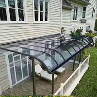 Nouvelle auvent manuelle en aluminium, pare-vent, pour portes et fenêtres, gazebo