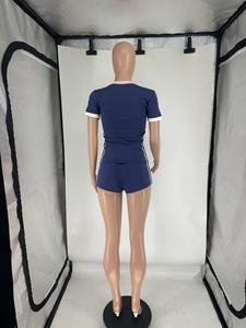 Summer Designer Women's Outfits Print Shirt Top and Shorts 2 Piece Set <strong>Lady</strong> Y2K Street <strong>Wear</strong> Two Piece Shorts Sets Women