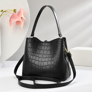 Borsa a secchiello con motivo coccodrillo, tracolla singola, in pelle PU, impermeabile, grande capacità, elegante e alla moda, da <span class=keywords><strong>donna</strong></span> - Product Image 5