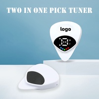 Multi-functional 2-in-1Twelve-tone Equal Temperament Guitar Pick with Tuner String Instrument