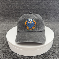 Casquette de baseball en denim lavé avec logo brodé Chapeaux de papa unis blanchis personnalisés Casquettes de balle lavées non structurées vierges