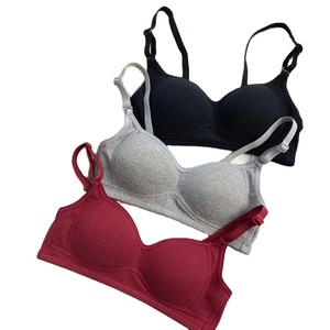 Le ragazze di abbigliamento nazionale all'ingrosso transfrontaliero del sud-est asiatico raccolgono biancheria intima sottile senza anello d'acciaio gli studenti dormono puro Cotto - Product Image 1