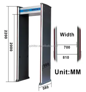 Walk Through Metal Detector Door Frame Body Scanner Multi Zone Archway Metal Detector