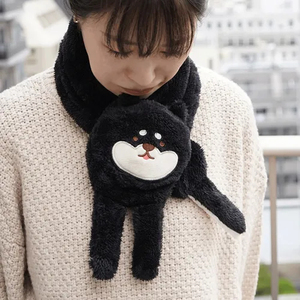 Vente chaude Mitaines d'hiver épaisses et chaudes en peluche confortables et mignonnes avec écharpe à oreilles d'ours - Product Image 2