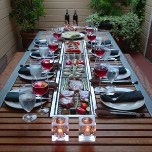 OEM ODM Multifunctionele Commerciële Hotel Binnenplaats <span class=keywords><strong>Patio</strong></span> Keuken Restaurant <span class=keywords><strong>BBQ</strong></span> Grill Tafel Stoelen Set Buiten Eetmeubilair - Product Image 5