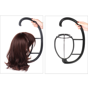 Support de perruque portable en plastique pour vente en gros, support de présentation détachable pour chapeaux et perruques, idéal pour les voyages - Product Image 3