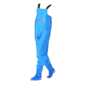 Pantalones de Pesca Impermeables para Mujer con Botas Integradas, Traje de Pesca de una Pieza en Color Sólido para Deportes de Pesca - Product Image 1