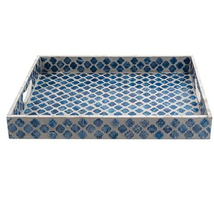 ถาดใส่ capiz ฝังมุกสำหรับตกแต่งบ้านร้านอาหารถาดอเนกประสงค์ - Product Image 1