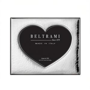 Beltrami Silver Plated Durable Photo <b>Frame</b> with 1 Color Embossing <b>Printing</b> Rectangle Wood Structure 4L Made in Italy - Product Image 2