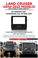 Reproductor de DVD para Auto Android 15 de 12.3 Pulgadas al por Mayor, Radio Android con Pantalla Táctil, Navegación GPS, Carplay, para Toyota Land Cruiser 2016-2022