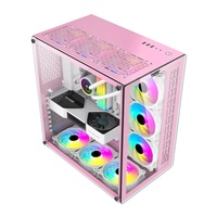 Boîtier PC F905 de haute qualité, logo personnalisé, boîtier d'ordinateur ATX, boîtier de jeu de bureau, côté transparent
