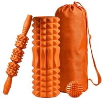 Rouleaux de mousse EVA personnalisés pour le yoga, la relaxation musculaire du dos, couleur personnalisée, massage, creux, durables, fermeté moyenne