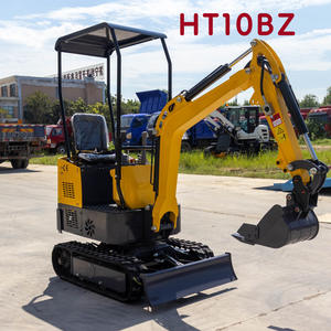 Mini-excavatrice agricole, excavatrice domestique, excavatrice HT10, petite excavatrice, excavatrice de 1 tonne, fabricant SOURCE - Product Image 3