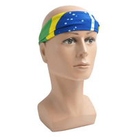 Cache-cou en polyester de haute qualité à motif Argyle et drapeau du Brésil, avec logo personnalisé, vente en gros pour la saison d'automne
