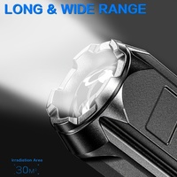 Lampe Torche LED Rechargeable 2024 Zoom Rétractable Haute Puissance pour Camping Pêche