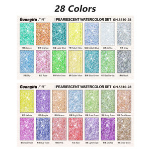 Juego <span class=keywords><strong>de</strong></span> Pinturas <span class=keywords><strong>de</strong></span> <span class=keywords><strong>Acuarela</strong></span> Sólidas Portátiles y Compactas <span class=keywords><strong>de</strong></span> 16/28 Colores para Niños Principiantes, para Prácticas <span class=keywords><strong>de</strong></span> Dibujo y <span class=keywords><strong>Pintura</strong></span> - Product Image 3