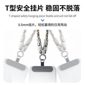 Cable de Carga Doble Tipo-C PD de 60W <span class=keywords><strong>con</strong></span> Diseño de Cordón, Carga Rápida, <span class=keywords><strong>Compatible</strong></span> <span class=keywords><strong>con</strong></span> <span class=keywords><strong>Apple</strong></span>, Samsung, Huawei y <span class=keywords><strong>Xiaomi</strong></span> - Product Image 3